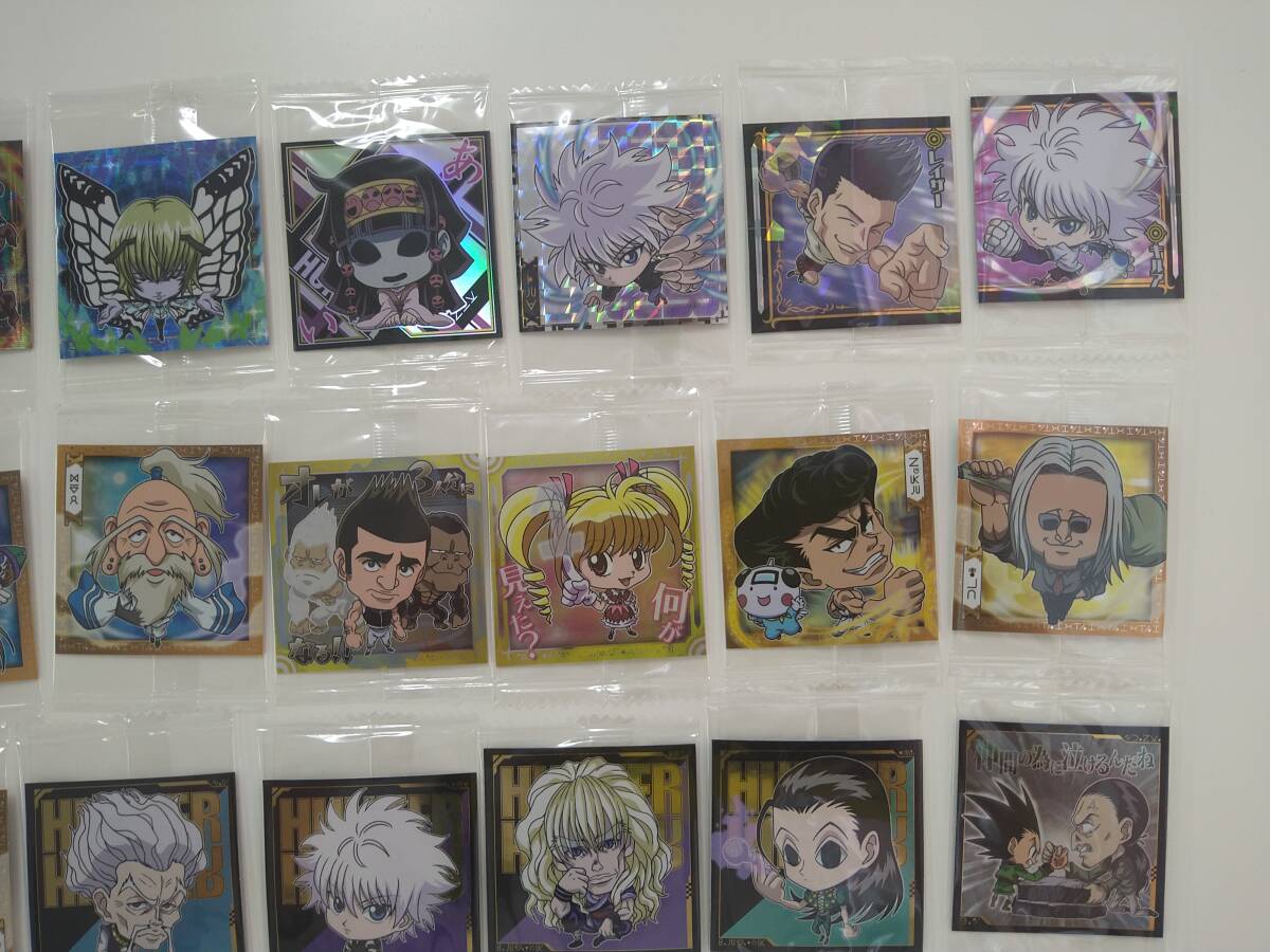 値下 HUNTER×HUNTER シール × ウエハース ゴン キルア クロロ ヒソカ 他 ダブりなし 50枚セット 未開封 特価即決 ① ハンター×ハンターの画像3