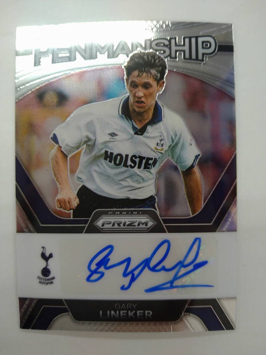 値下げ PANINI 2023-24 PRIZM PREMIER LEAGUE No.P-GL GARY LINEKER PENMANSHIP AUTO 特価即決 ガリー リネカー 直筆サインの画像1