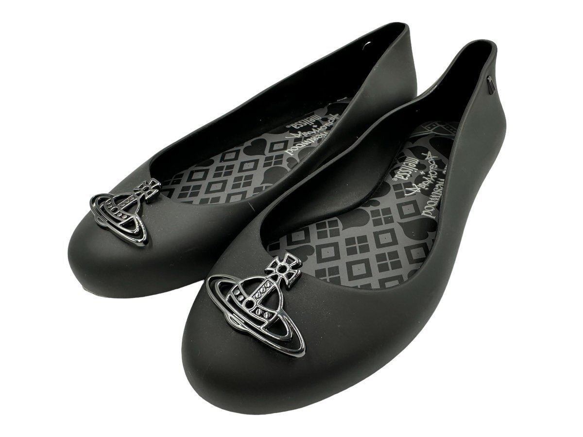 Красота Vivienne WESTWOOD MELISSA Space Love Туфли на плоской подошве Балетная обувь Vivienne Брендовая обувь 24,5 см Женская