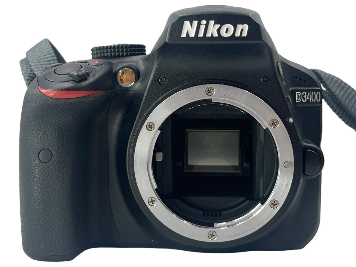 Nikon ニコン D3400 デジタル一眼レフカメラ ブラック 18-55mm 1:3.5-5.6G VR 標準ズームレンズ 2416万画素 コンパクト 光学式 3インチ_画像2