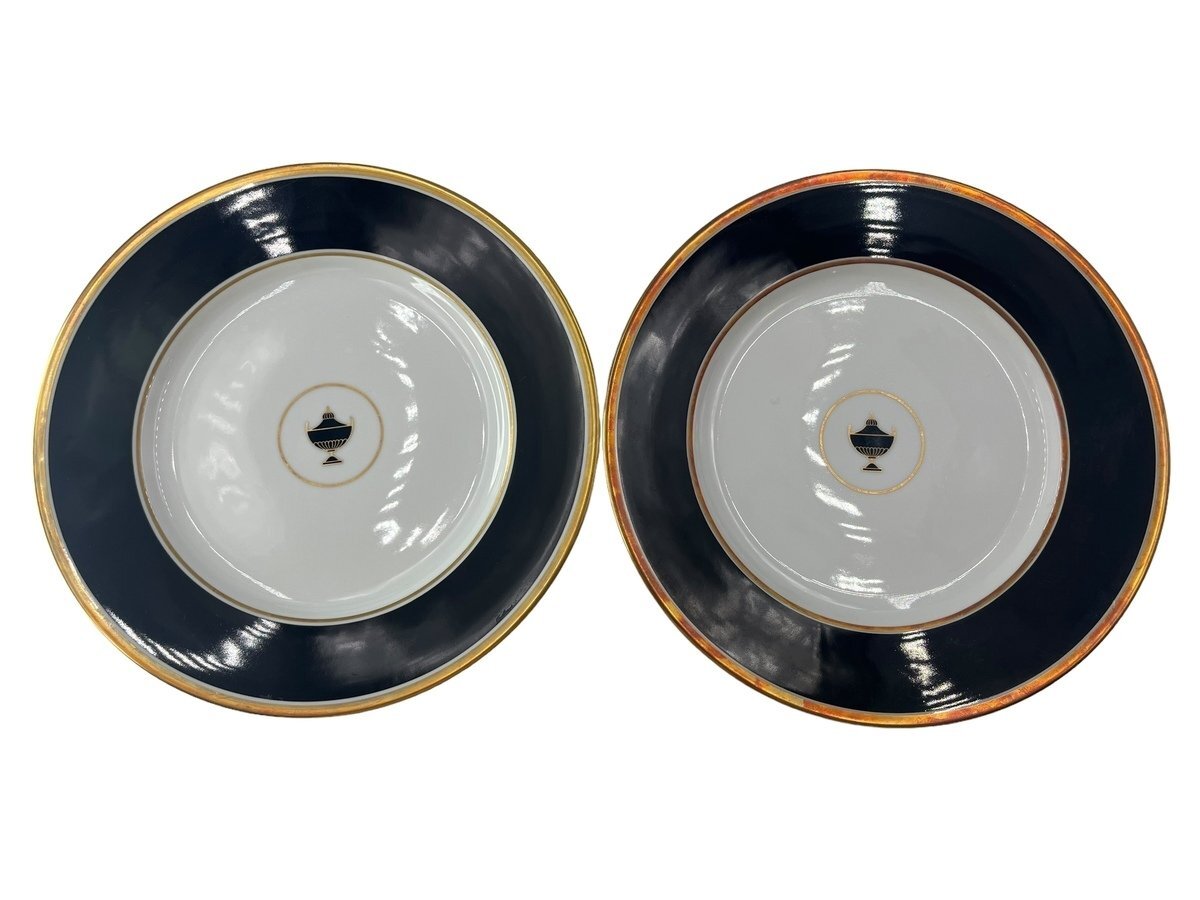 Richard Ginori リチャードジノリ プレート インペログリーン インペロブラック インペロオニキス 9客セット 食器 皿 ディナープレートの画像2