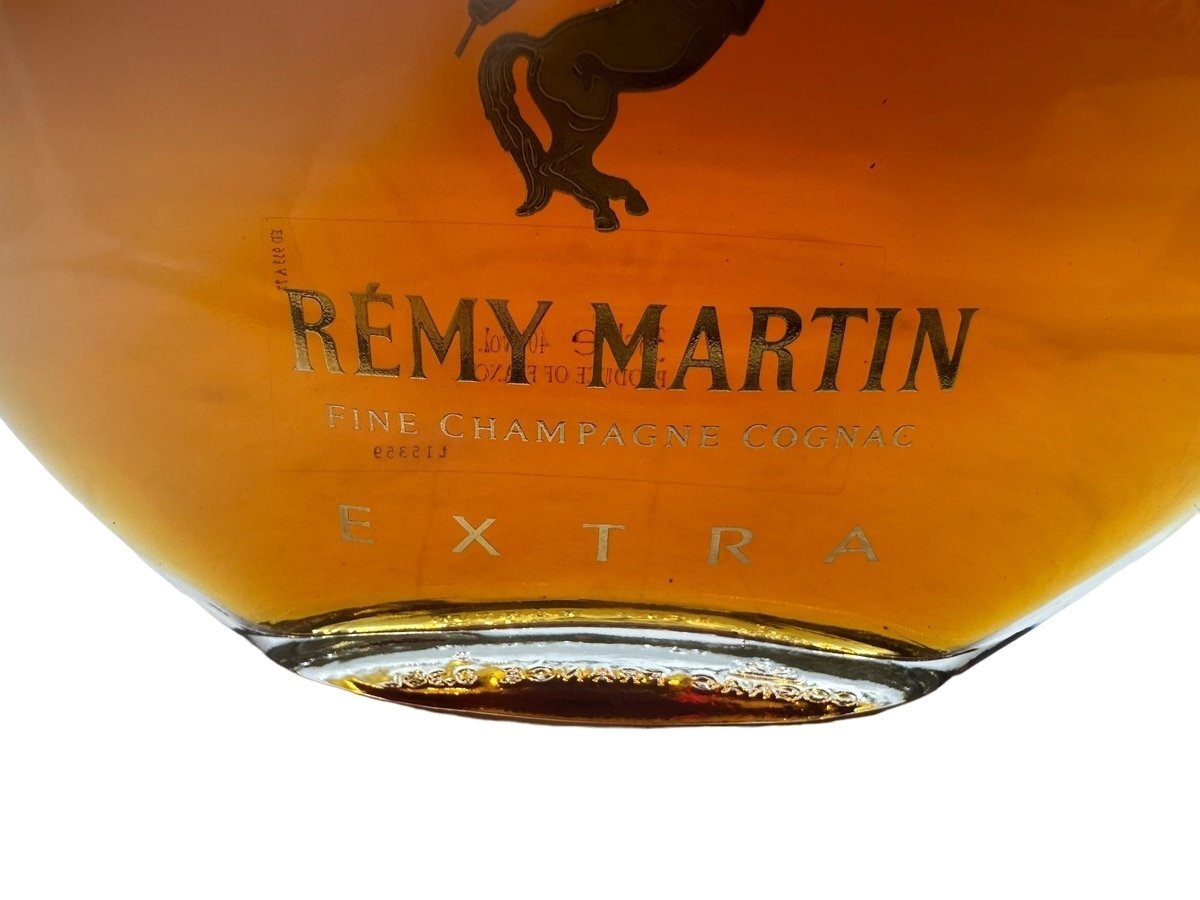 新品未開封 REMY MARTIN FINE CHAMPAGNE COGNAC EXTRA L15359 レミー・マルタン コニャック お酒 アルコール ブランデー 度数40% 350mlの画像6