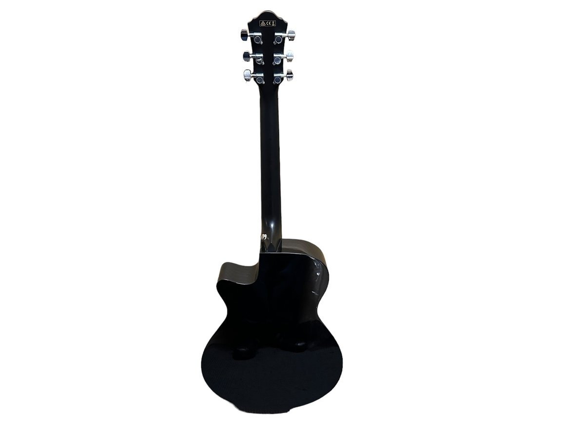 【美品】Ibanez アイバニーズ AEG50-BK (Black High Gloss) エレクトリックアコースティックギター エレアコ 楽器 音楽 付属 ソフトケースの画像2
