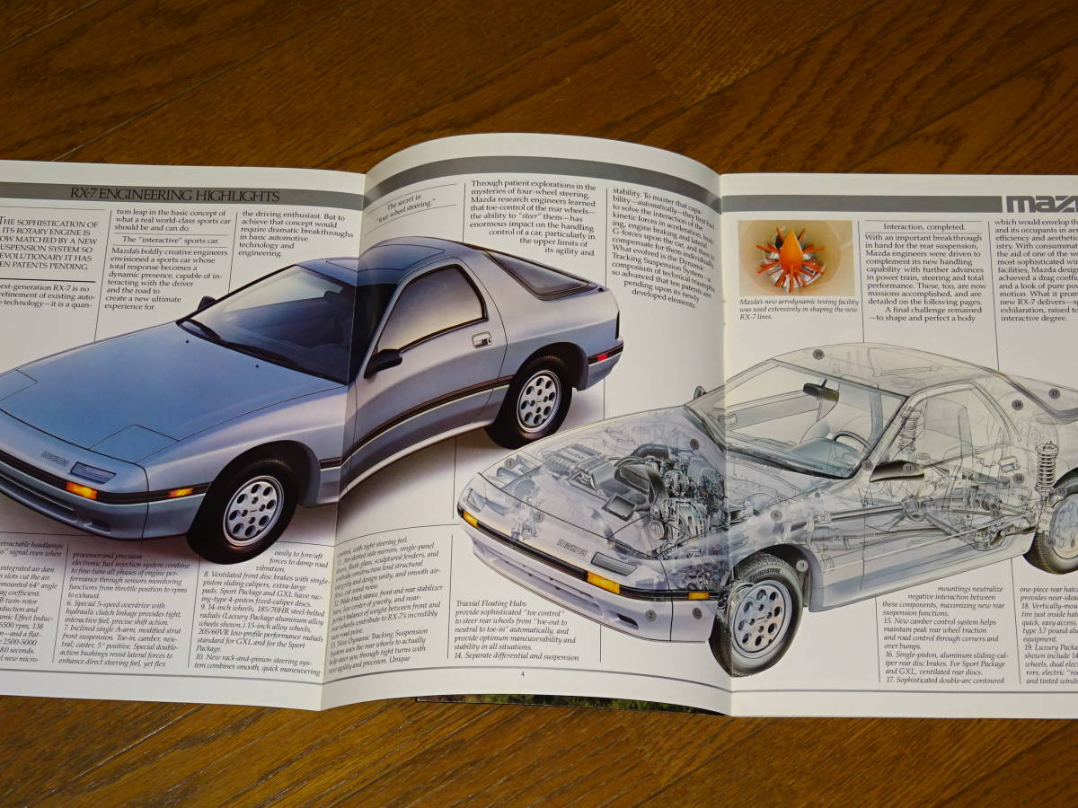 #1986 MAZDA RX-7 USA catalog #