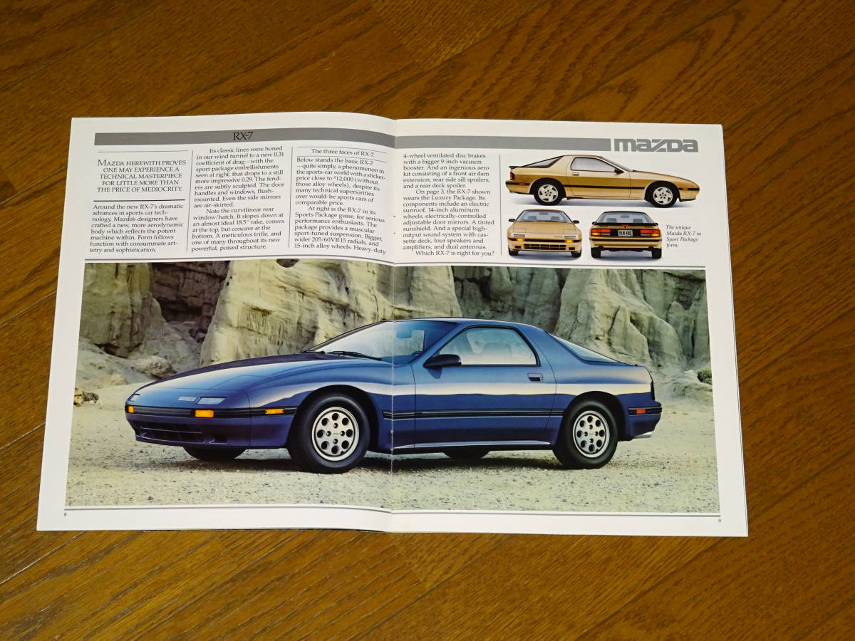 #1986 MAZDA RX-7 USA catalog #