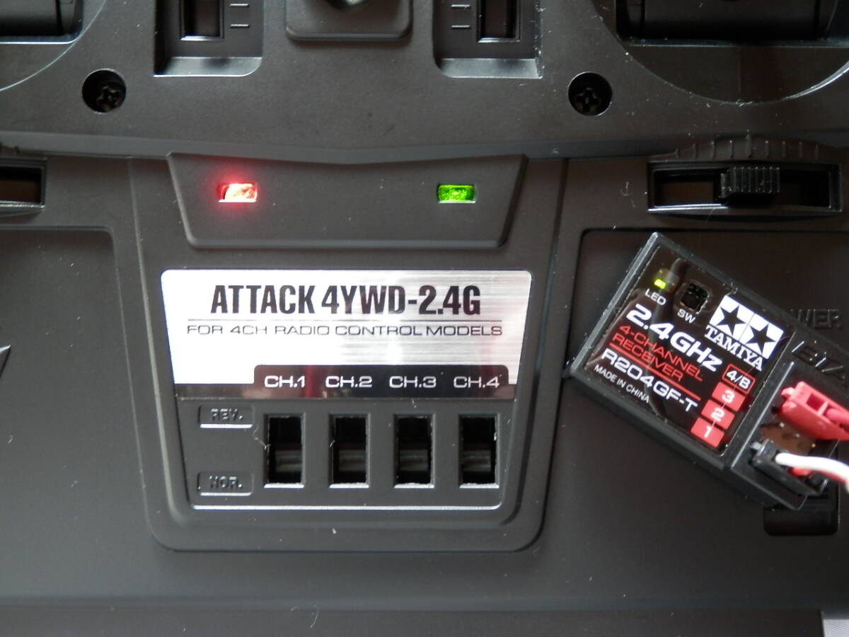 タミヤ フタバ ATTACK 4YWD（2.4GHz 4ch 送受信機セット）7.2Vバッテリー付き _画像9