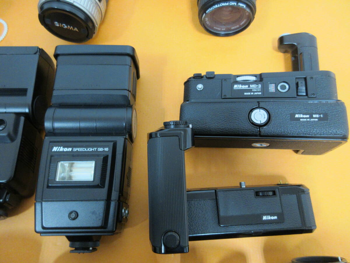 165)ジャンク カメラ レンズ チェキ ビデオカメラ カメラ機器 等 大量 まとめ Nikon/FUJICA/MINOLTA/Canon/YASHICA/Victor 他_画像7
