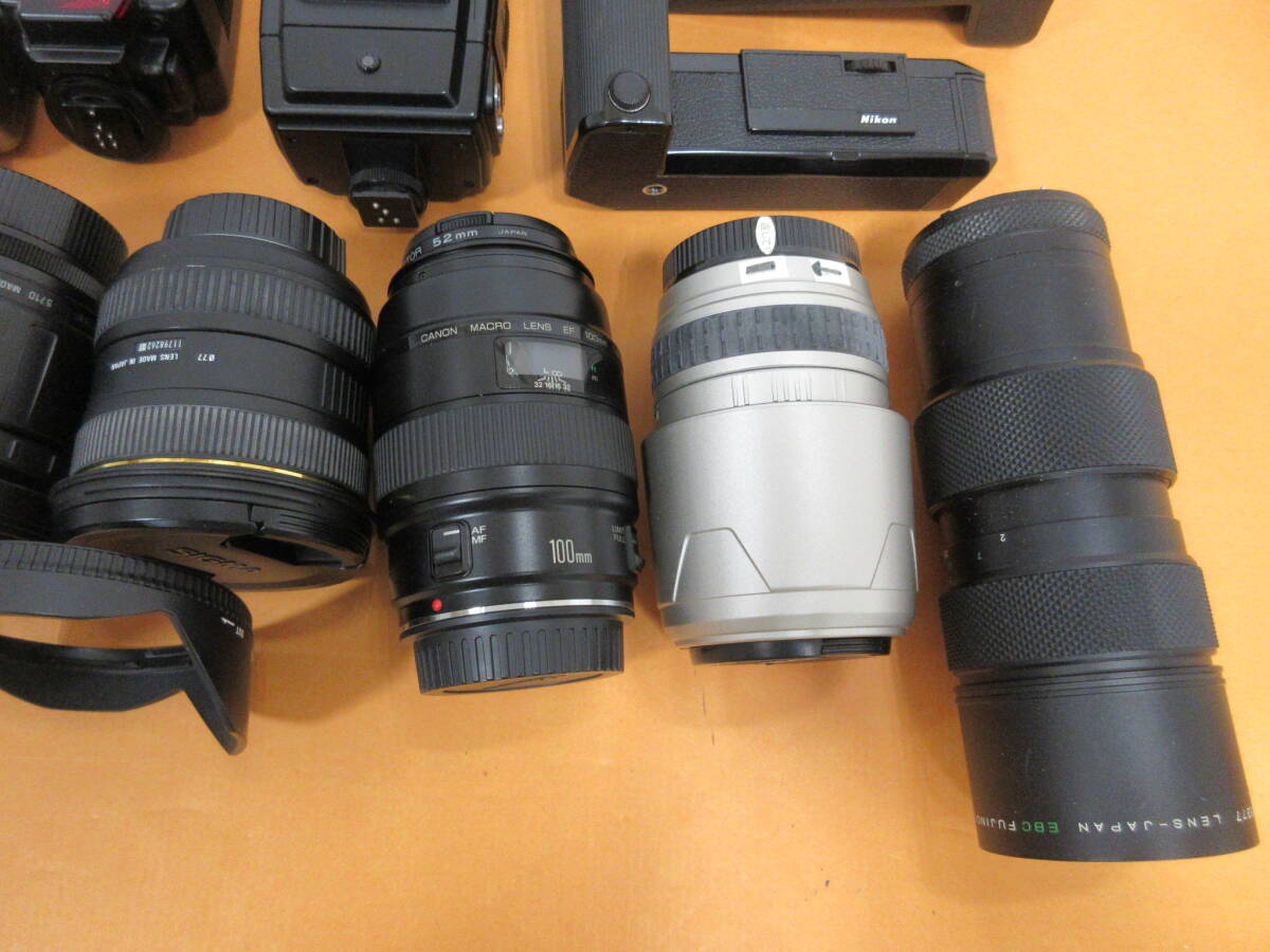 165)ジャンク カメラ レンズ チェキ ビデオカメラ カメラ機器 等 大量 まとめ Nikon/FUJICA/MINOLTA/Canon/YASHICA/Victor 他_画像8