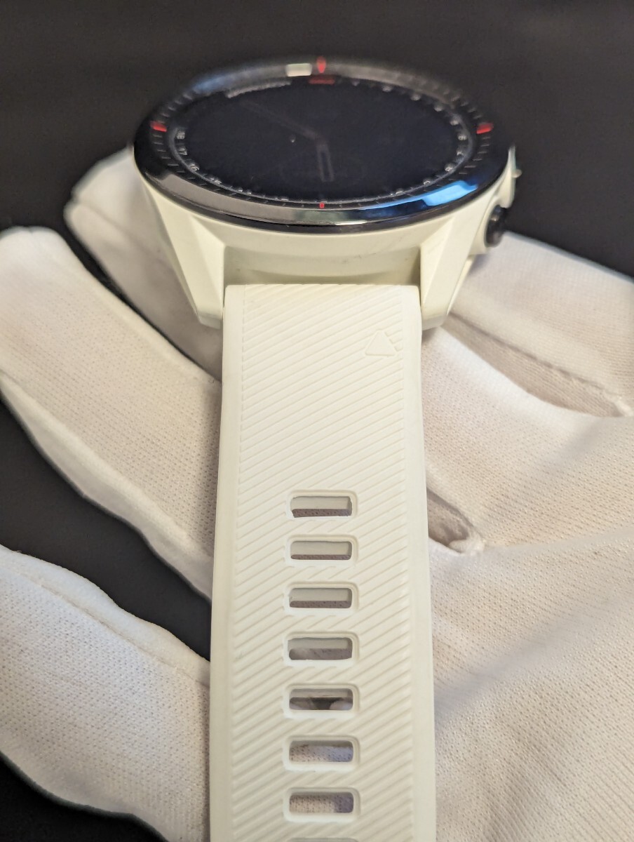 ★美品★ GARMIN Approach S62 ガーミン アプローチ 白 Whiteカラー 腕時計 ゴルフGPSナビの画像5