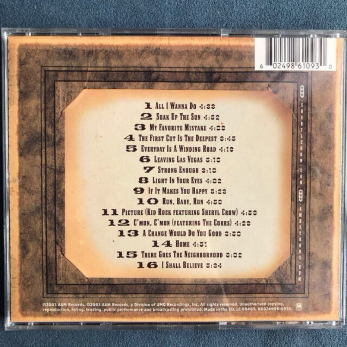 洋楽2枚/シェリル・クロウ「ザ・ヴェリー・ベスト&グローブ・セッションズ・スペシャルエディション2CD」