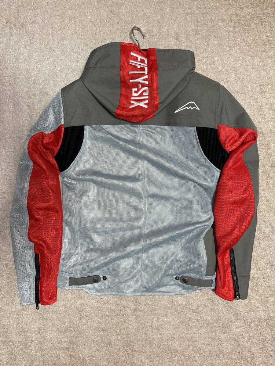 56Design KJ0501 SLASH MESH JACKET Gray/Red_画像2