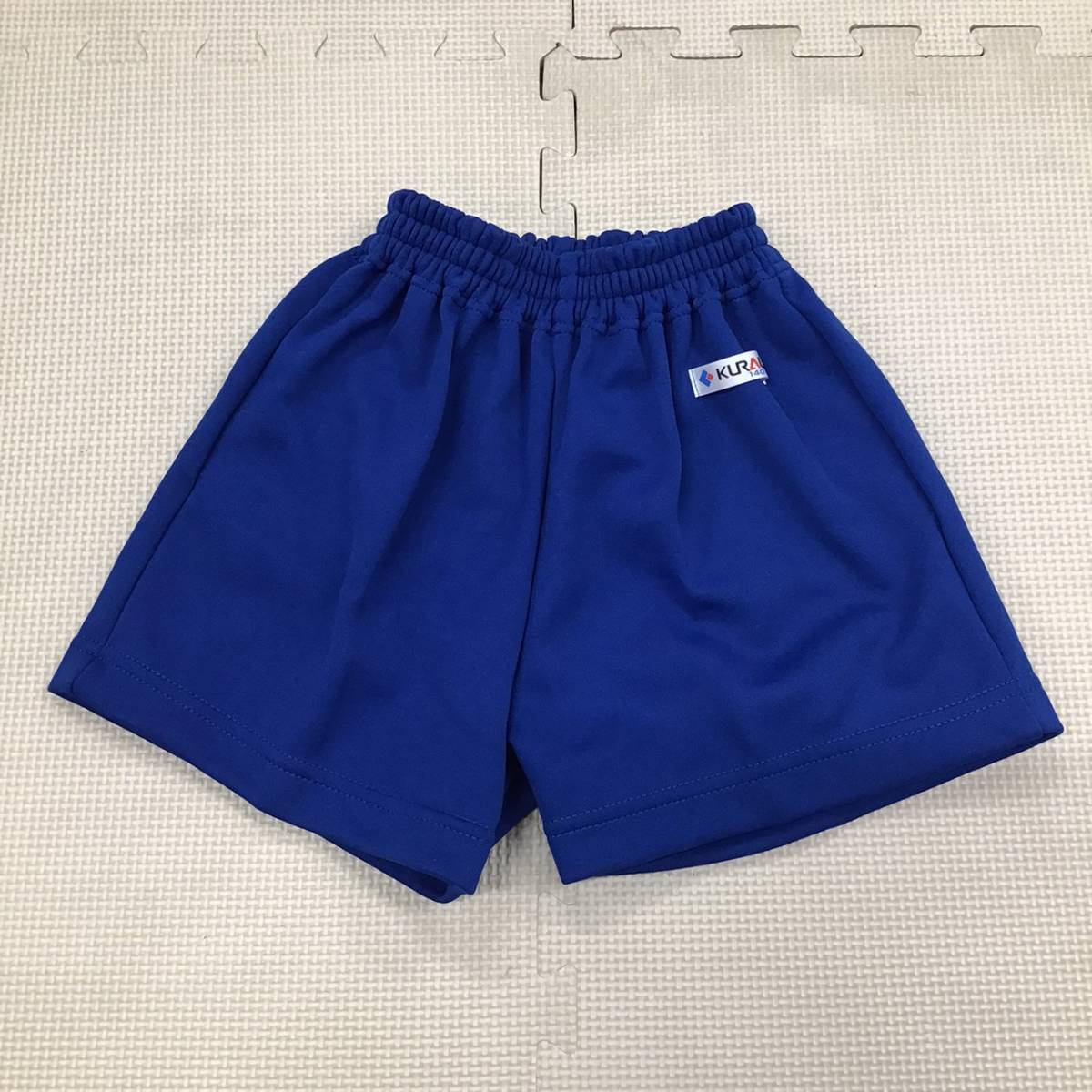 KU-140 new goods [KURALON] short pants size 140/ is - bread / short pants / short bread / blue / rear pocket / jersey / gym uniform / gym uniform / elementary school student 