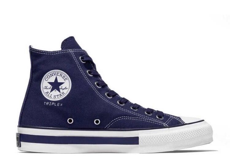 新品 GOD SELECTION XXX × CONVERSE ADDICT Chuck Taylor Canvas Hi Navy US7.5 / 26cm ゴッドセレクション コンバース アディクトの画像6