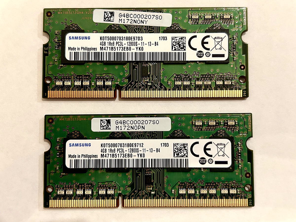 PC3L-12800S (DDR3L-1600) SO-DIMM 4GBx6枚（動作チェック済） _画像3