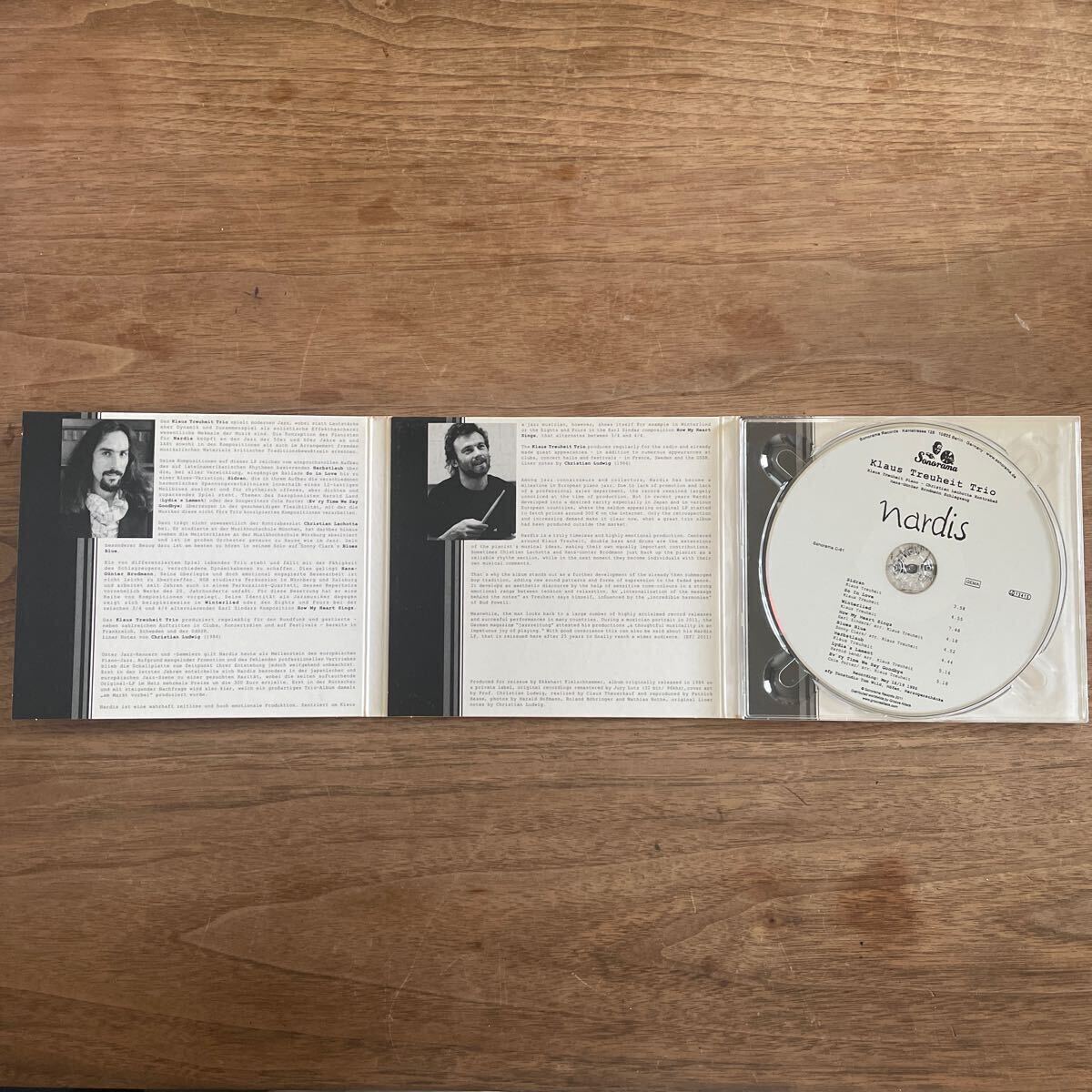 【レア希少盤CD】 KLAUS TREUHEIT TRIO 「Nardis」ドイツ盤　SONORAMA C-61 1986年録音　リマスター盤　入手難　人気盤_画像2