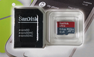 【３枚セット】 SanDisk micro SD カード 64GB SDXC Class10 マイクロSD 未使用品_画像2