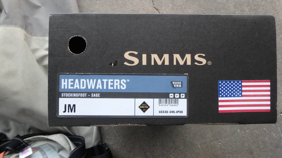 SIMMS シムス HEADWATERS ヘッドウォーター ウェーダー JAPAN Mサイズ 身長170cm～175cm 中古 _画像9
