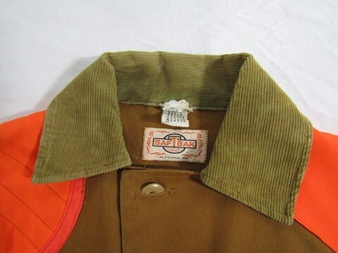 SAFTBAK サフトバック　ハンティングジャケット　キャメル　オレンジ　SMALL　vintage_画像6