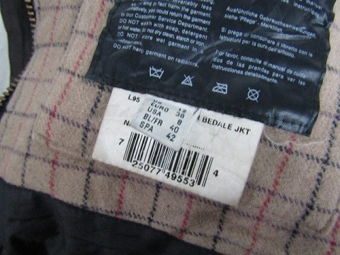 Barbour バブアー　LADIES WINTER BEDALE JKT ビデイル オイルドジャケット　ブラック　サイズ12_画像5