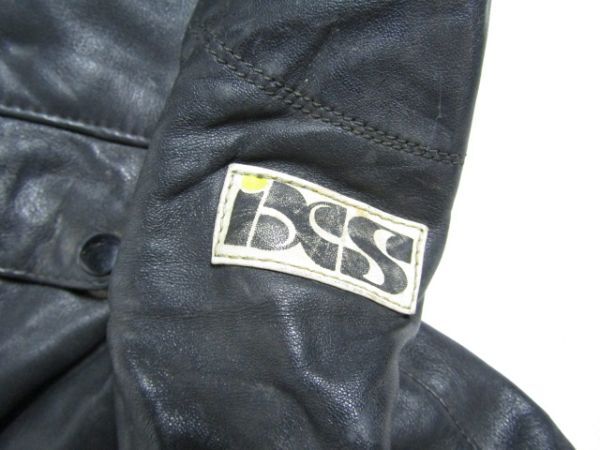 IXS イクス シングル ライダースジャケット ブラック サイズ56 L位 レザーの画像3
