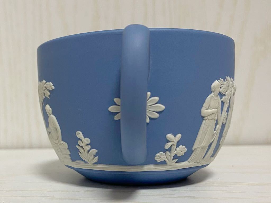 WEDGWOOD ウェッジウッド ジャスパー ブルー ティーカップ ソーサー アンティーク 洋食器 _画像7