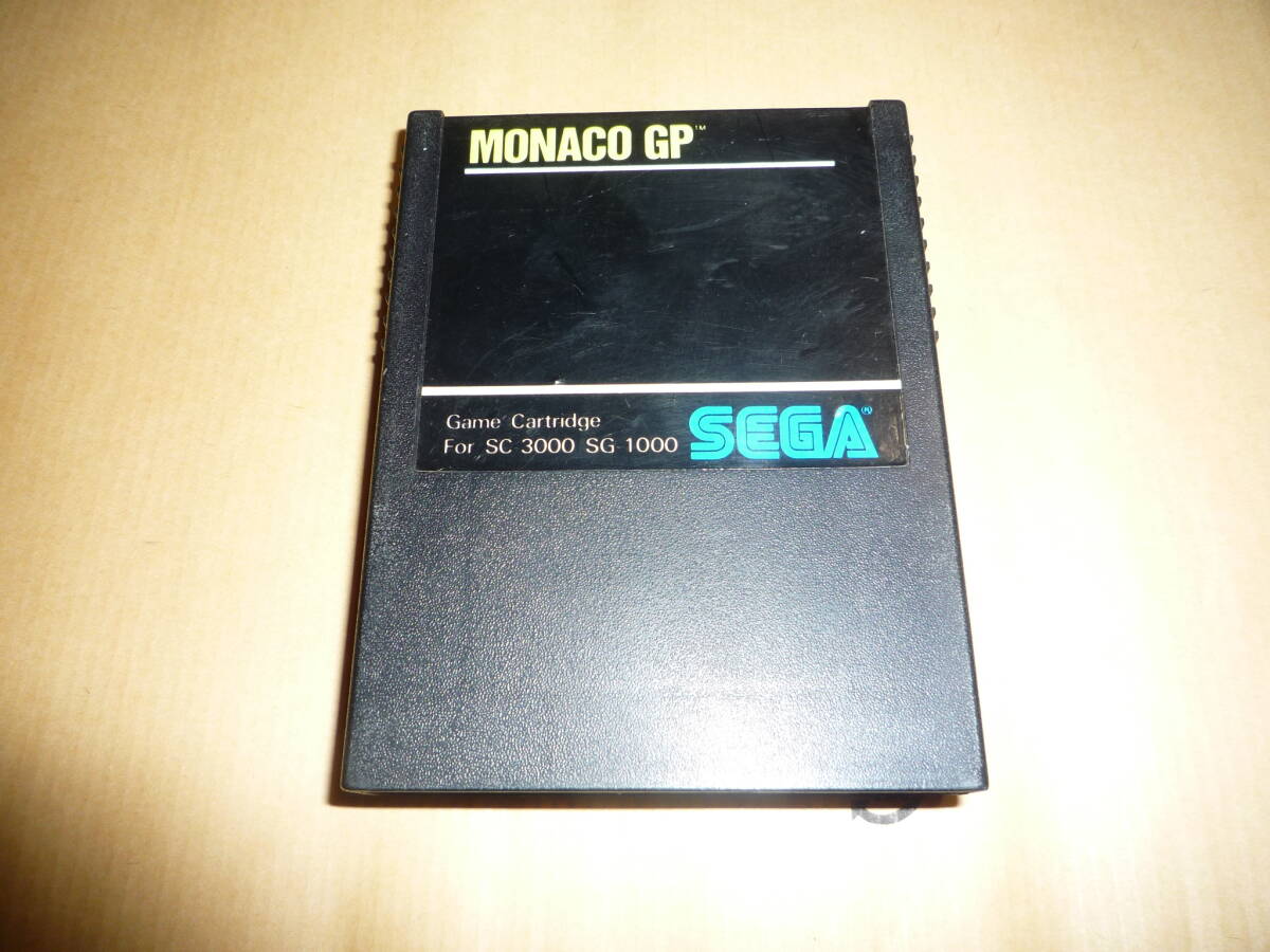 SEGA game cartridge MONACO GP G-1017