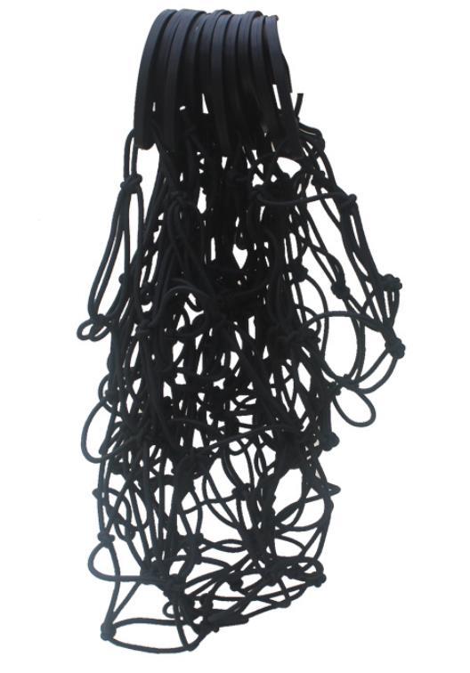 荷物固定伸縮ネット ルーフキャリア カーゴネット ラゲッジネット 150x80cm 黒 メッシュ 太いゴム 荷崩れ防止 アウトドア 日本全国送料無料