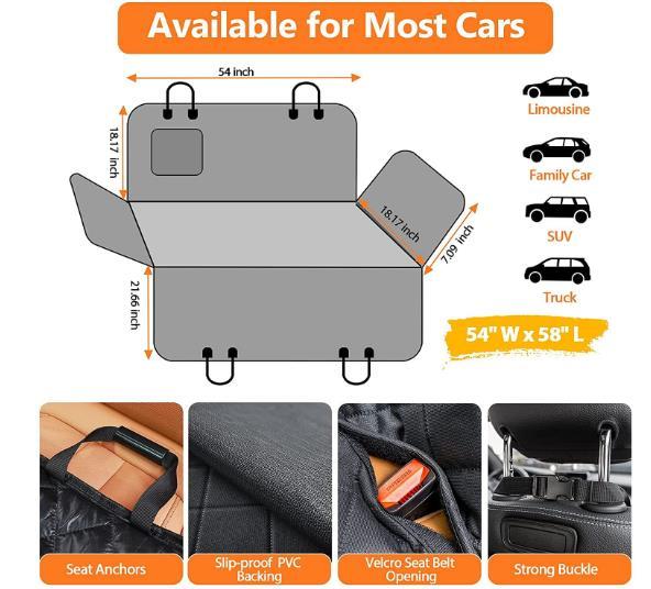  for pets Drive seat after part seat for seat waterproof black black car pet seat seat cover 4 person direction cover safety safety Japan nationwide free shipping 