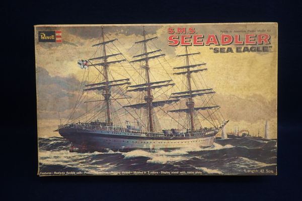 ▼プラモデル096 未組立 Revell ドイツ海軍通商破壊艦 S.M.S ゼーアドラー▼海の悪魔_画像1