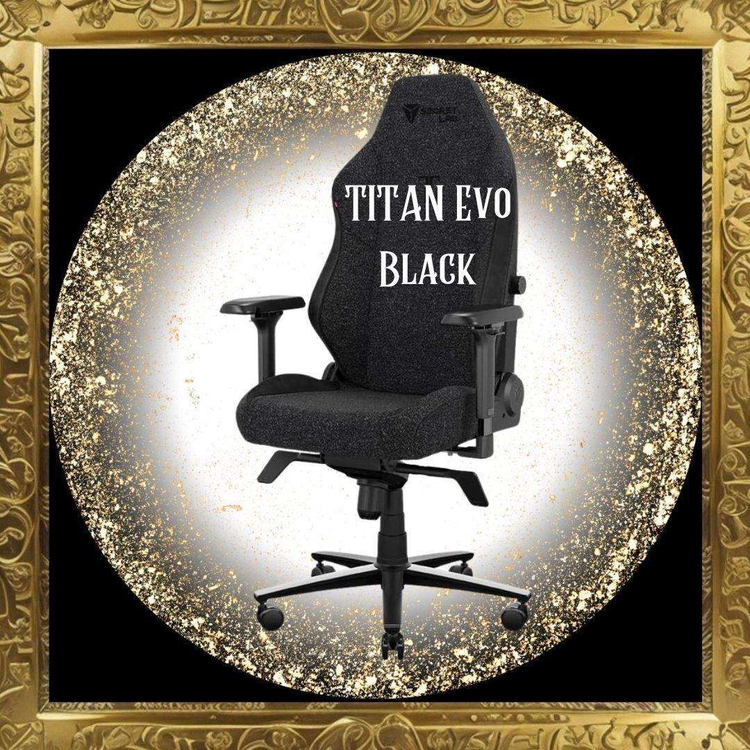 ☆ Неиспользованный ☆ Secretlab Secret Lab Titan Evo Black Gaming Chair Size Black