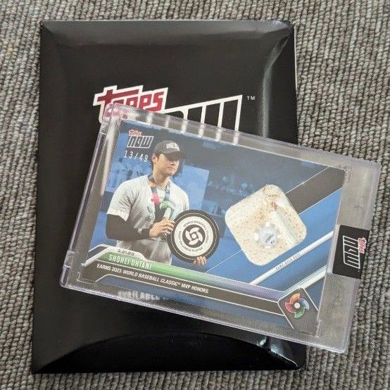 49枚限定 Topps NOW 2023 大谷翔平 WBC MVP ベース レリック 49枚限定 Topps NOW 2023 大谷翔平 WBC MVP ベース レリック