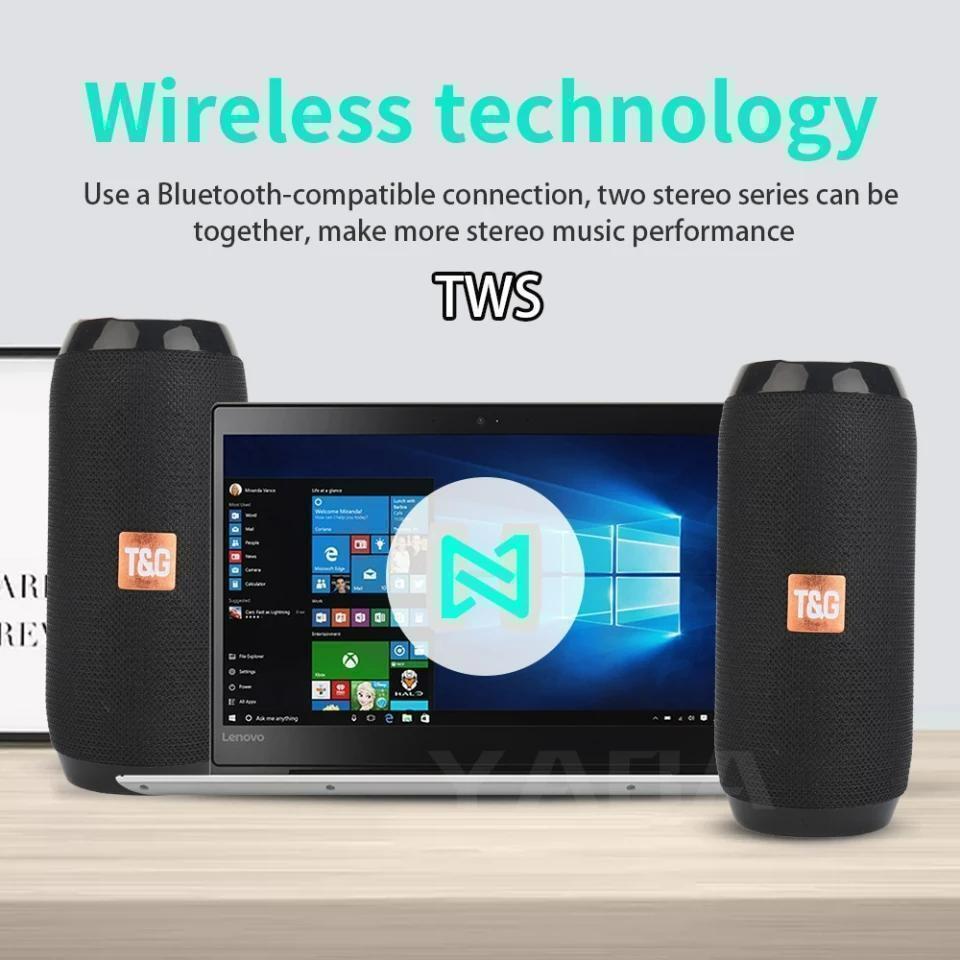 T＆G Bluetooth スピーカー 防水 高音質 ワイヤレス キャンプ 迷彩☆の画像5