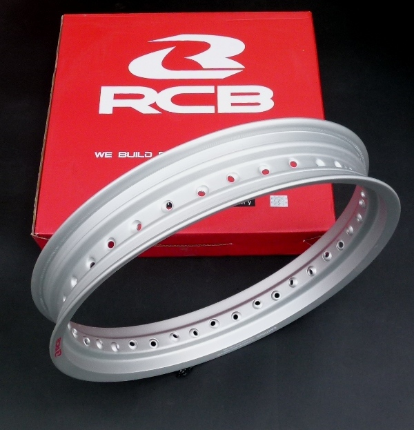 RCB アルミリム シルバー RACING BOY レーシングボーイ MT2.50×17 36H 新品_形状見本MTリム2.50×17シルバーカラーです