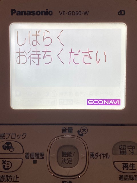 Panasonic Panasonic cordless telephone machine VE-GD60-W * operation goods trouble prevention with function telephone machine trouble block absence electro- transfer swindle measures 