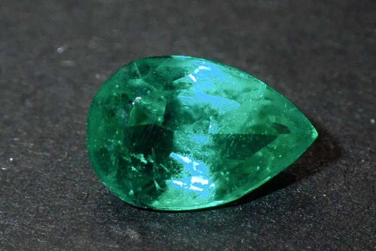 100％品質 天然エメラルド ルース 0.642ct ソーティング付き emerald