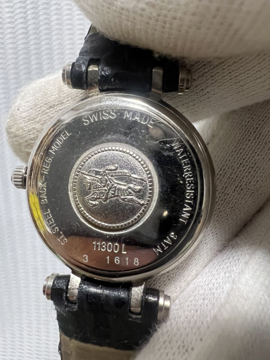 Burberry London 腕時計 レザー 11300L BACK-REGモデル_画像4
