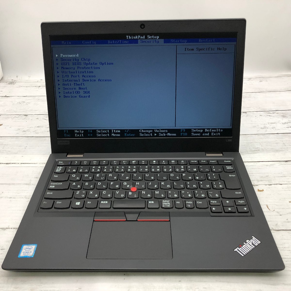 Lenovo ThinkPad L380 20M6-S0MY00 Core i5 8250U 1.60GHz/16GB/256GB(SSD) 〔C0106〕_画像2