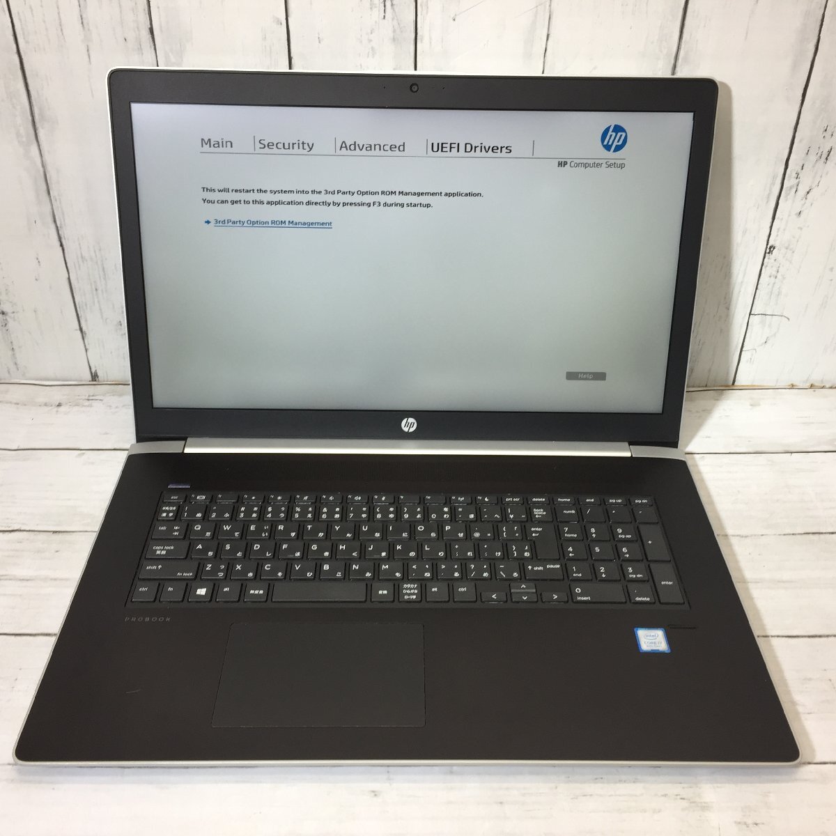 【難あり】 Hewlett-Packard HP ProBook 470 G5 Core i7 8550U 1.80GHz/8GB/1TB 〔B0224〕_画像2