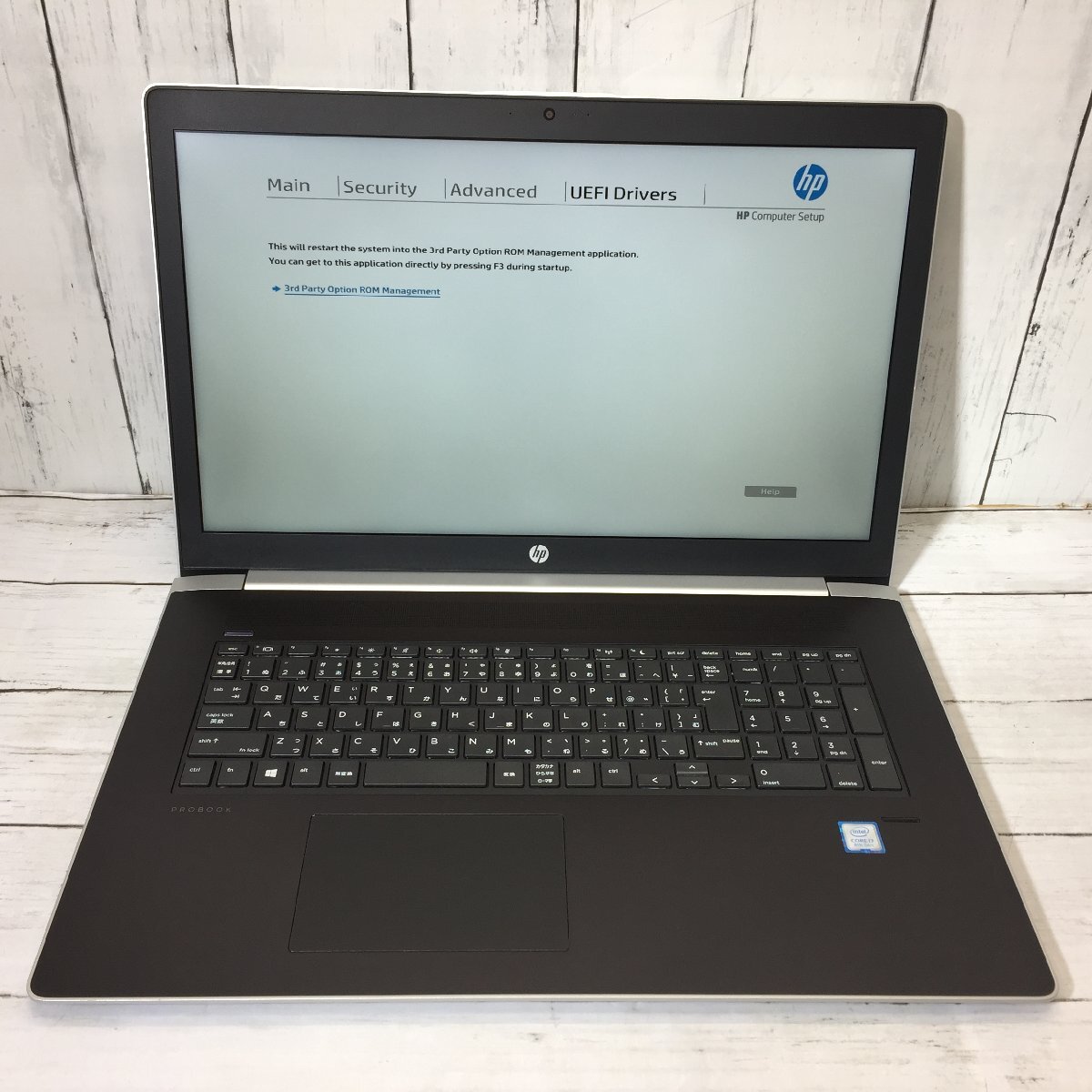 【難あり】 Hewlett-Packard HP ProBook 470 G5 Core i7 8550U 1.80GHz/8GB/1TB 〔B0227〕_画像2