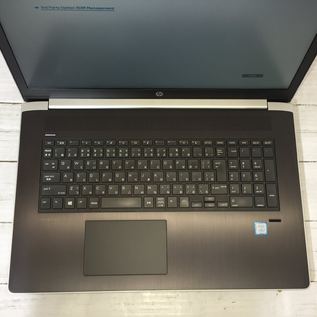 【難あり】 Hewlett-Packard HP ProBook 470 G5 Core i7 8550U 1.80GHz/8GB/1TB 〔B0227〕_画像3