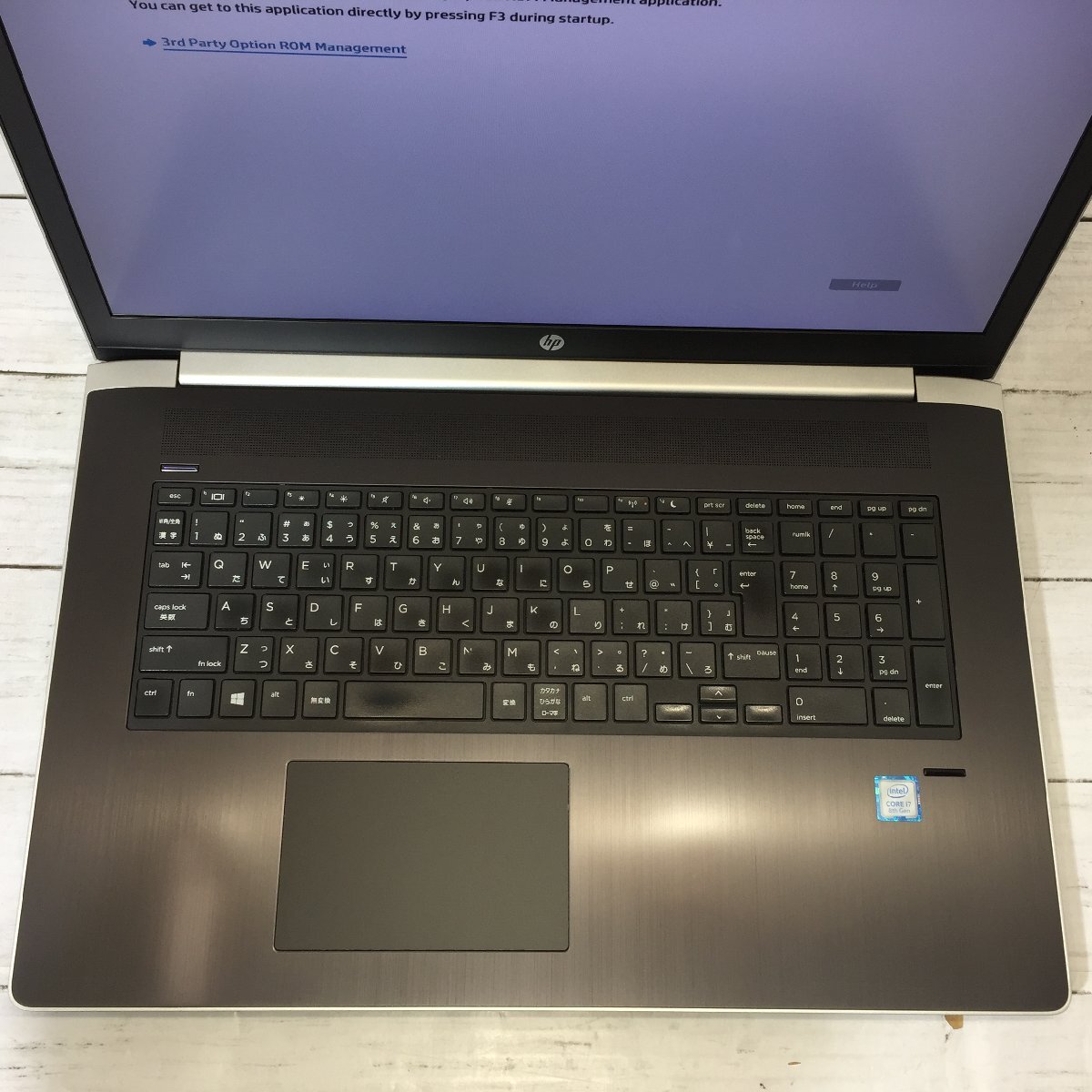 【難あり】 Hewlett-Packard HP ProBook 470 G5 Core i7 8550U 1.80GHz/8GB/1TB 〔B0230〕_画像3