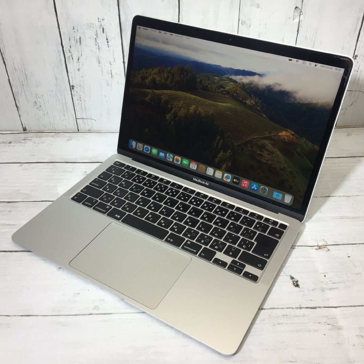 Apple MacBook Air Retina 13-inch 2020 Core i3 1.10GHz/8GB/256GB(NVMe) 〔B0410〕_画像1