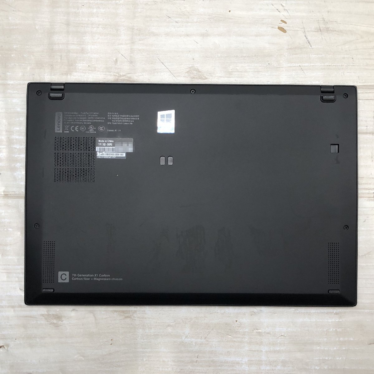 Lenovo ThinkPad X1 Carbon 20QE-S8GP0Q Core i7 8665U 1.90GHz/16GB/なし 〔A0405〕_画像10