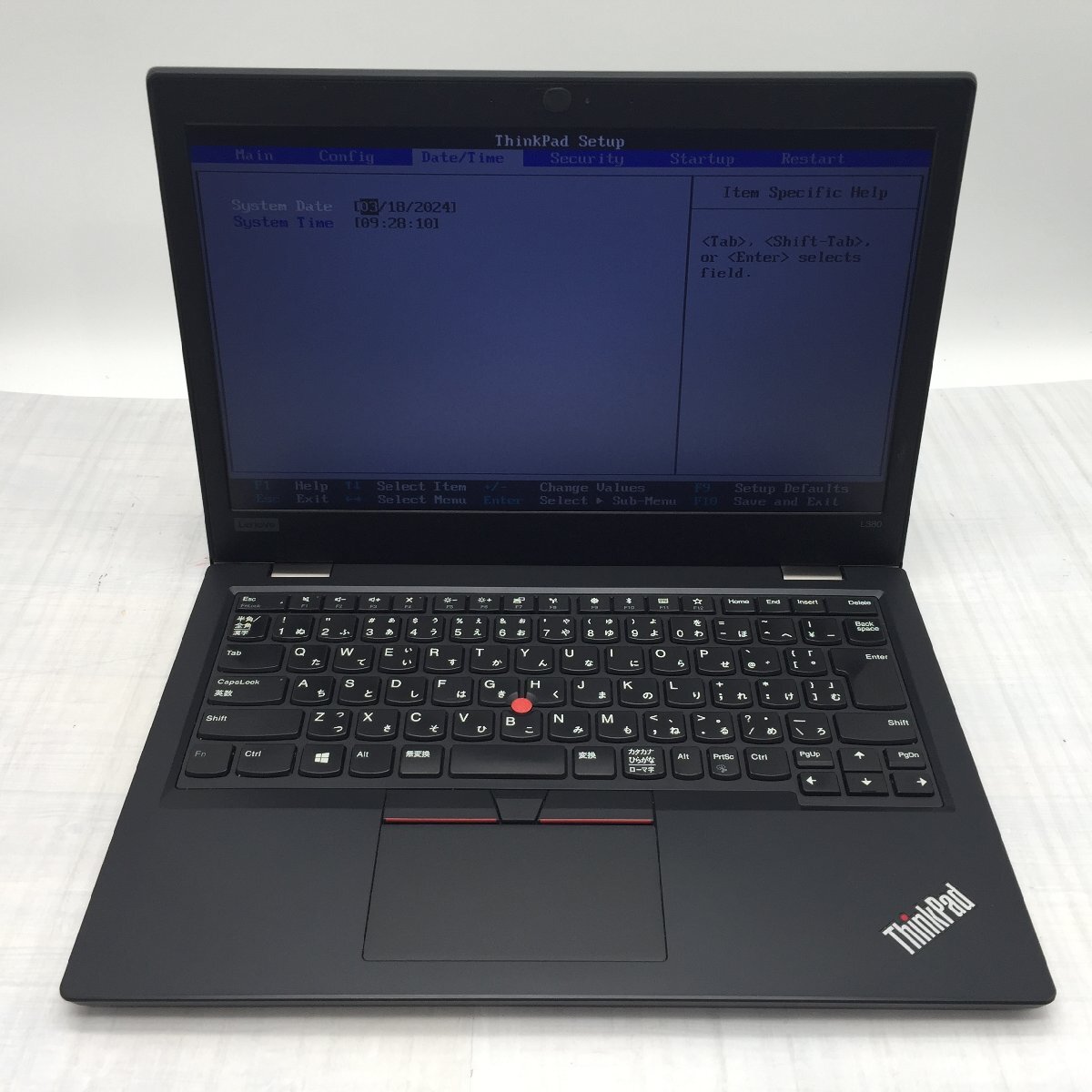Lenovo ThinkPad L380 20M6-S0MY00 Core i5 8250U 1.60GHz/16GB/256GB(SSD) 〔B0606〕_画像2