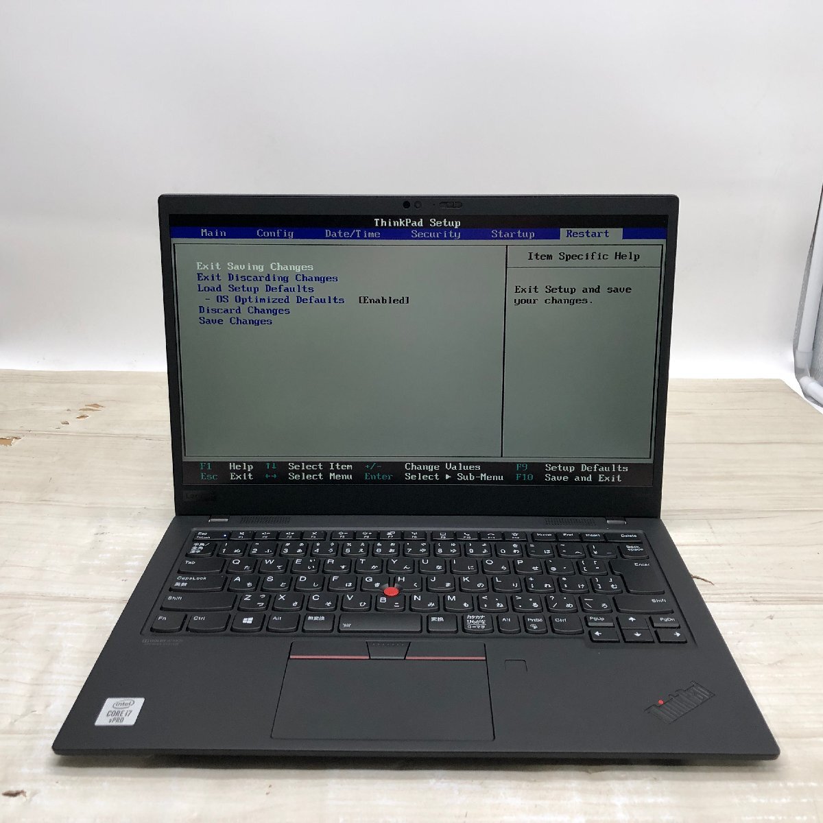 Lenovo ThinkPad X1 Carbon 20UA-S7EB0U Core i7 10610U 1.80GHz/16GB/なし 〔A0432〕_画像2