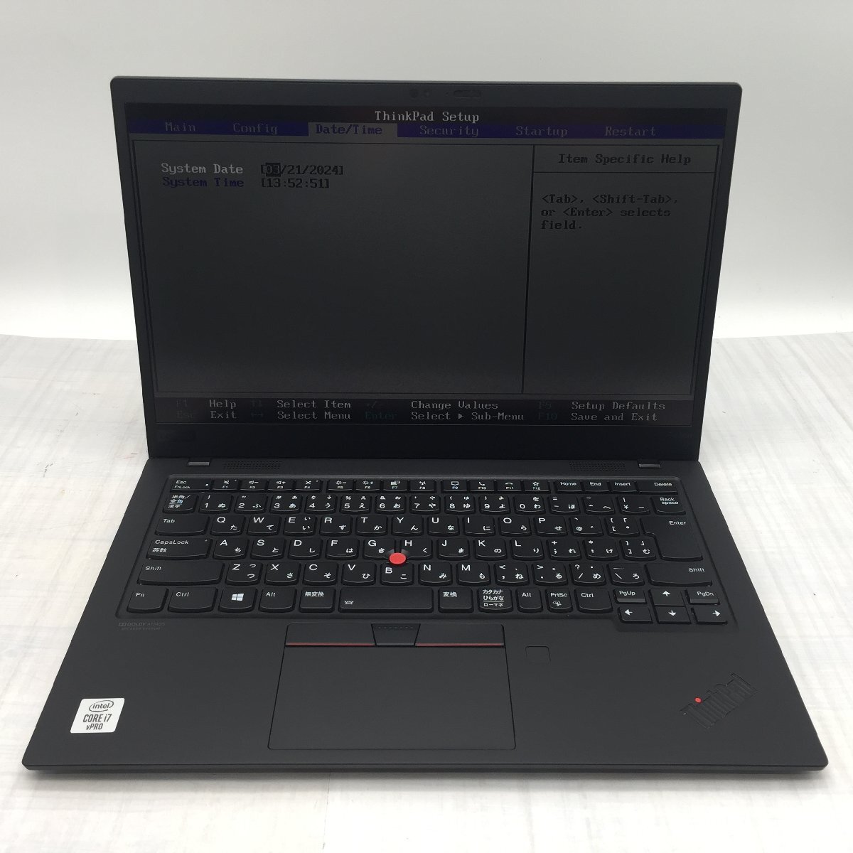 Lenovo ThinkPad X1 Carbon 20UA-S7EB0U Core i7 10610U 1.80GHz/16GB/なし 〔C0309〕_画像2