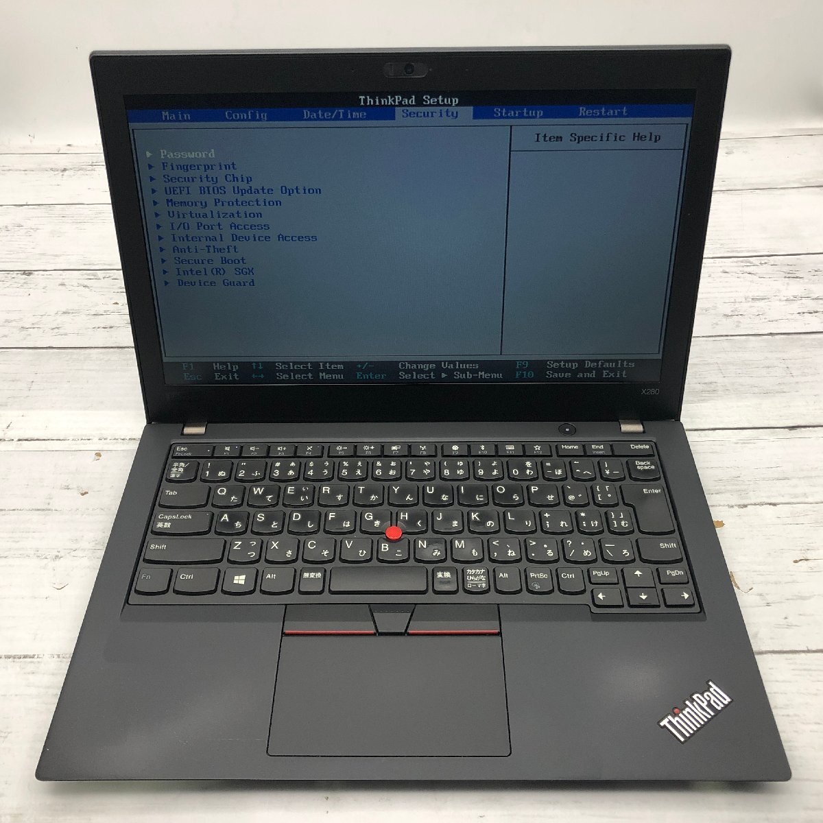 Lenovo ThinkPad X280 20KE-S4K000 Core i5 8250U 1.60GHz/8GB/なし 〔B0810〕_画像2