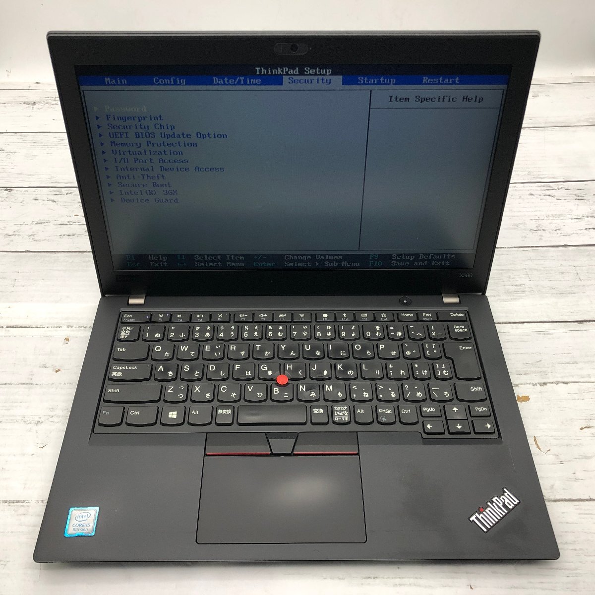 Lenovo ThinkPad X280 20KE-S4K000 Core i5 8250U 1.60GHz/8GB/なし 〔C0402〕_画像2