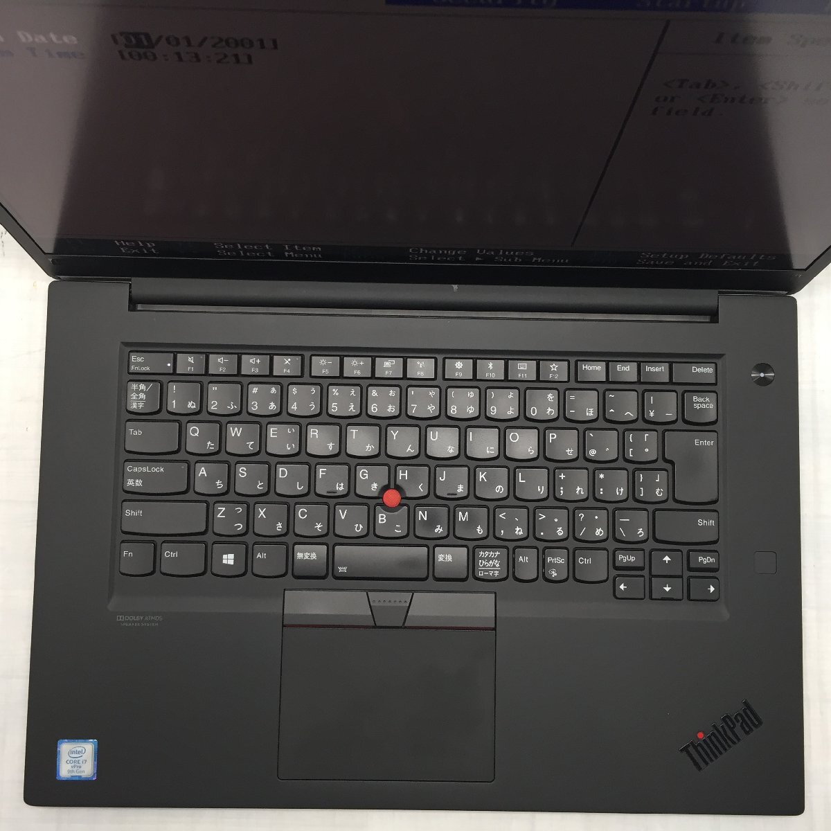 Lenovo ThinkPad P1 20QU-S2G41D Core i7 9850H 2.60GHz/32GB/なし 〔B0515〕_画像3