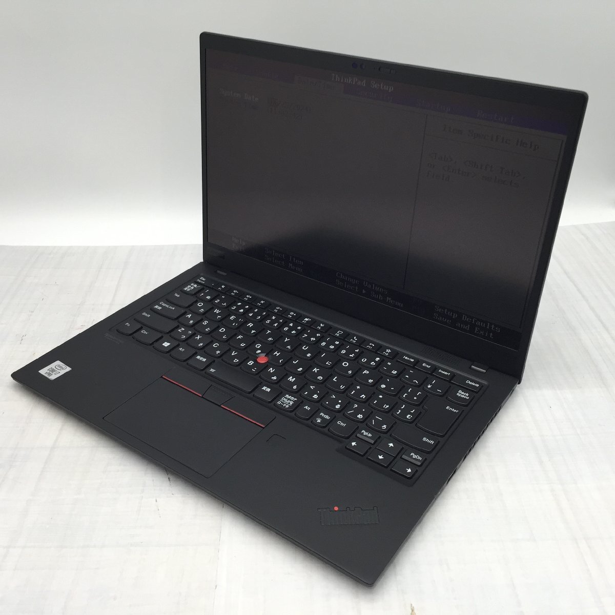 Lenovo ThinkPad X1 Carbon 20UA-S7EB0U Core i7 10610U 1.80GHz/16GB/なし 〔B0501〕_画像1